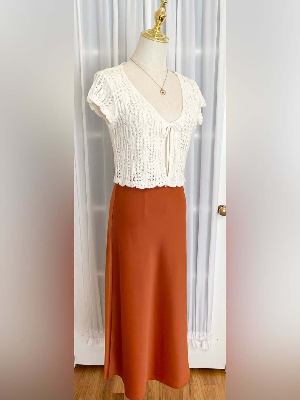 Rachel Zoe Rust Maxi Skirt